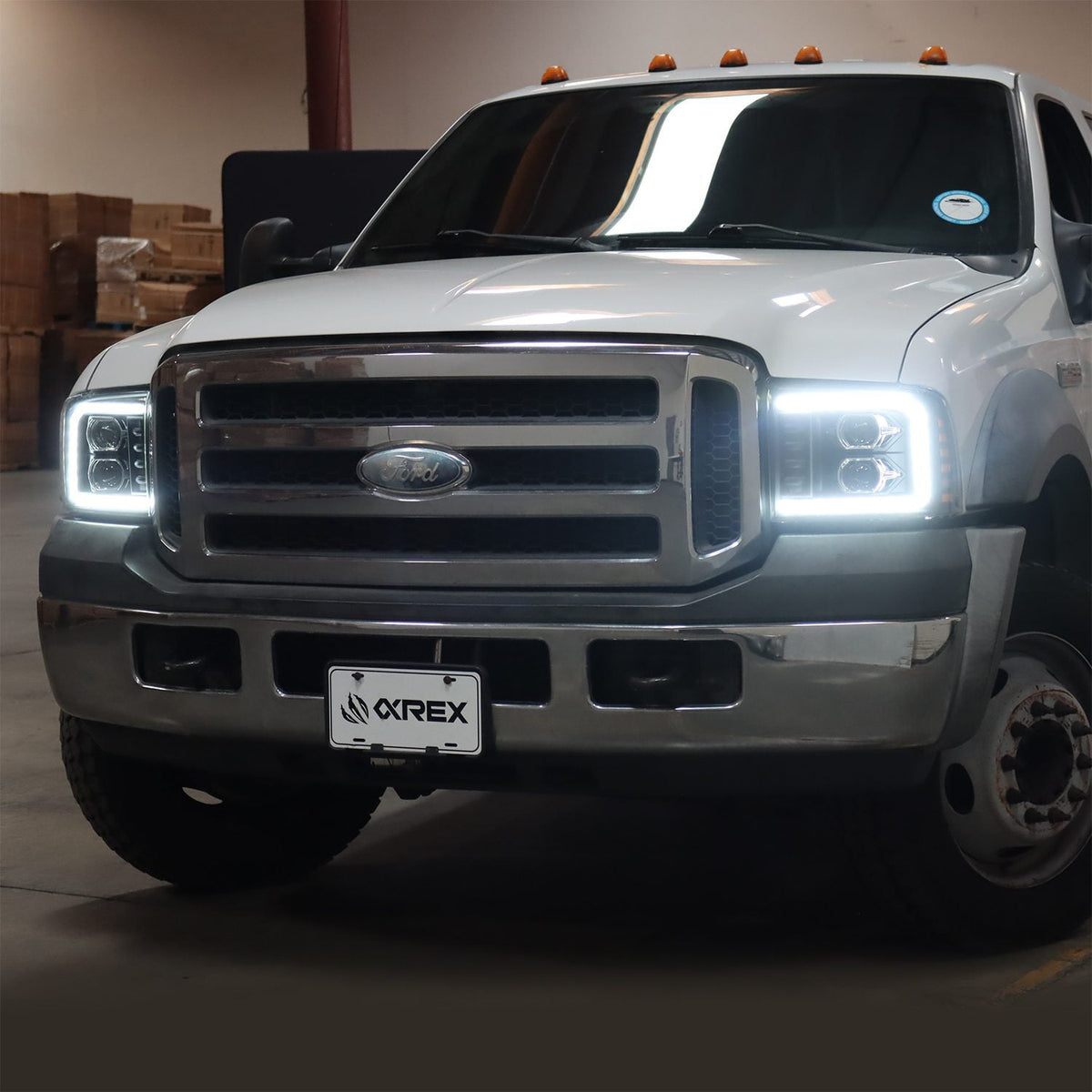 AlphaRex PRO-Series Halogen Projector Headlights for Ford Super Duty / Ford Excursion - Black