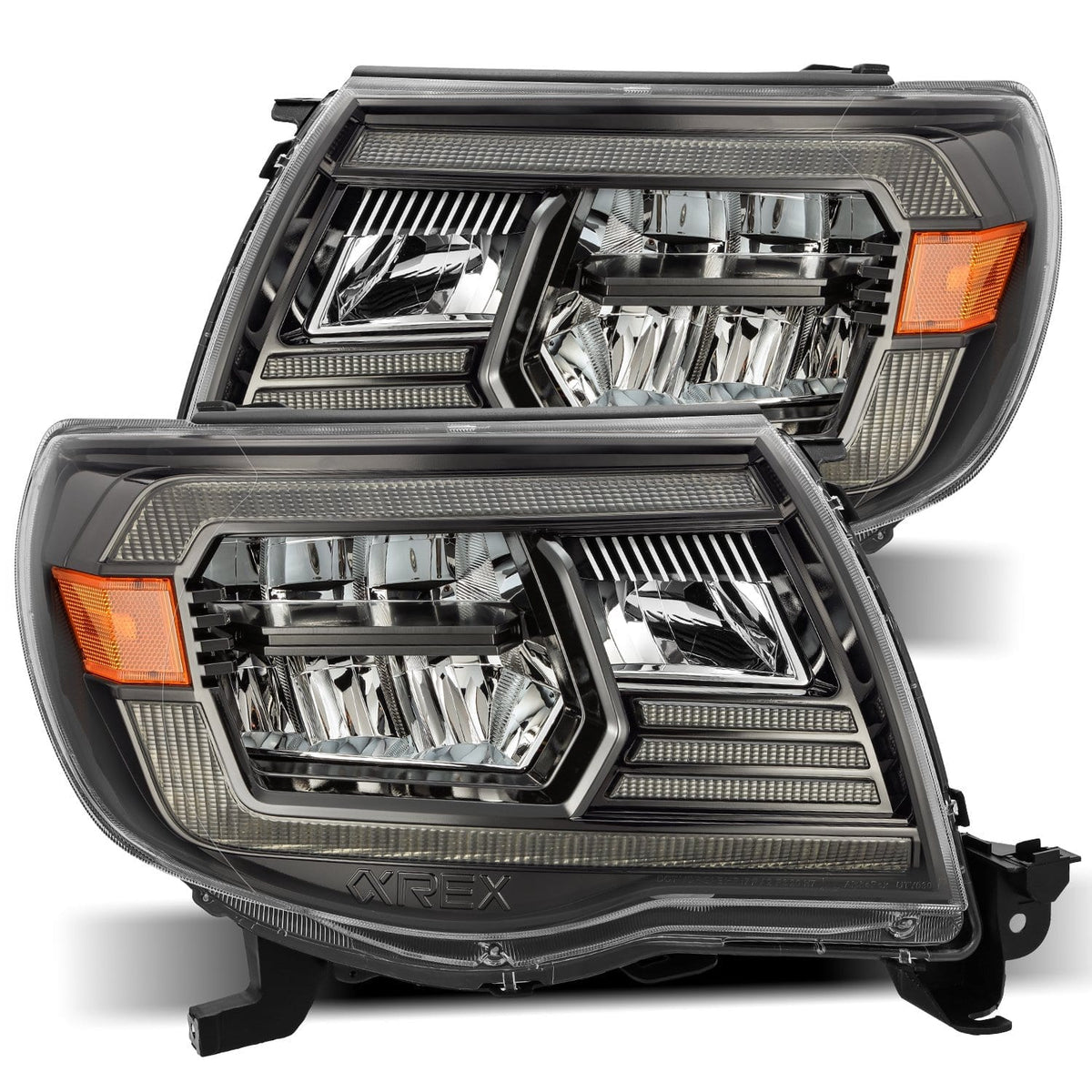 AlphaRex LUXX-Series LED Crystal Headlights for Toyota Tacoma - Alpha-Black