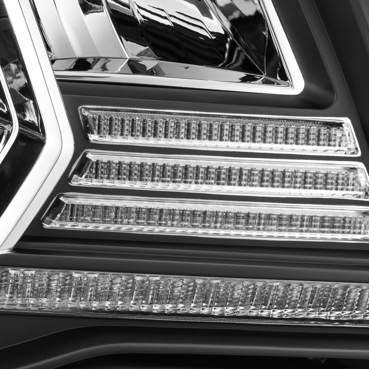 AlphaRex LUXX-Series LED Crystal Headlights for Toyota Tacoma - Black