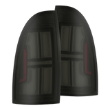 AlphaRex NOVA-Series Prismatic LED Tail Lights for Toyota Tacoma - Black Smoke