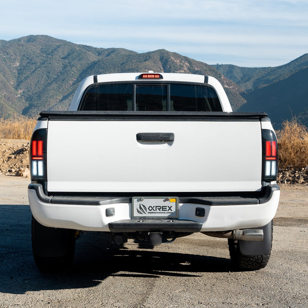 AlphaRex NOVA-Series Prismatic LED Tail Lights for Toyota Tacoma - Black Clear