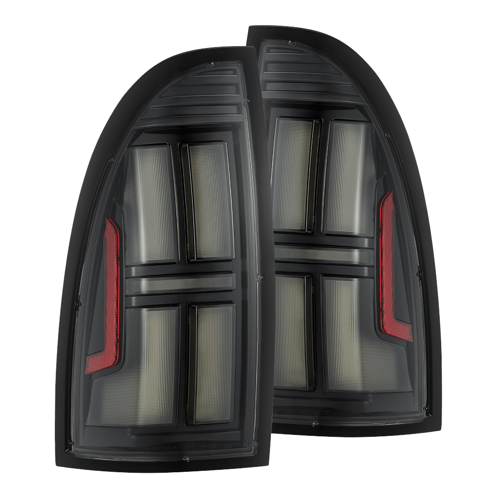 AlphaRex NOVA-Series Prismatic LED Tail Lights for Toyota Tacoma - Black Clear