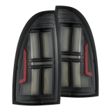 AlphaRex NOVA-Series Prismatic LED Tail Lights for Toyota Tacoma - Black Clear