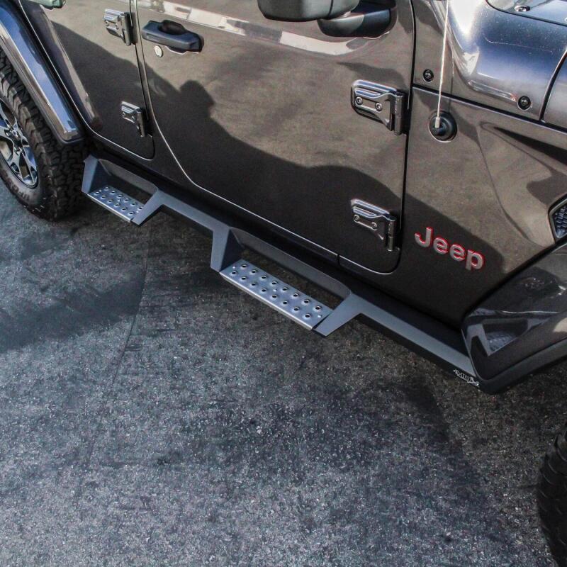 Westin HDX Stainless Drop Nerf Step Bars, 4-Door Unlimited, fits Jeep Wrangler
