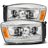 AlphaRex LUXX-Series LED Projector Headlights for Ram 1500 / Ram 2500/3500 - Chrome