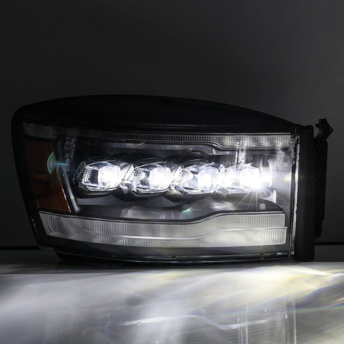 AlphaRex NOVA-Series LED Projector Headlights for Ram 1500 / Ram 2500/3500 - Alpha-Black