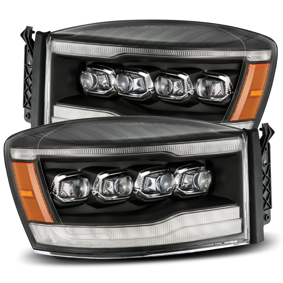 AlphaRex NOVA-Series LED Projector Headlights for Ram 1500 / Ram 2500/3500 - Black