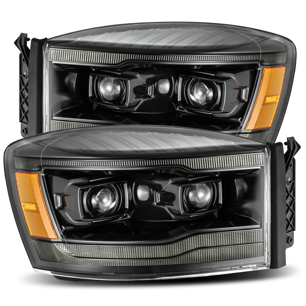 AlphaRex PRO-Series Halogen Projector Headlights for Ram 1500 / Ram 2500/3500 - Alpha-Black