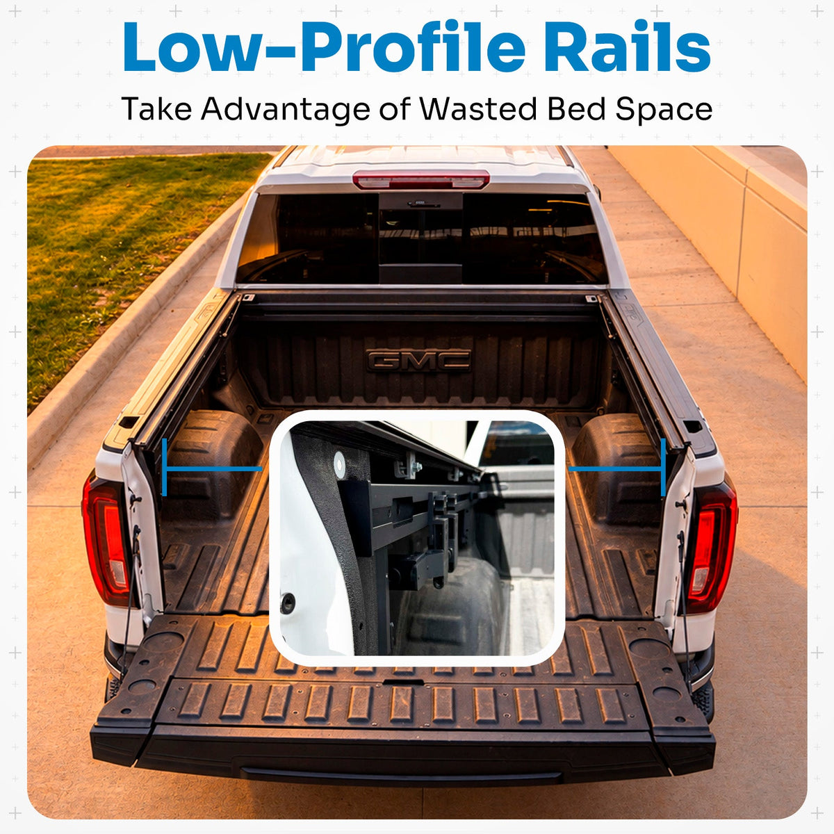 Integral Truck Full Length Bedside Rail for 2019+ Chevrolet Silverado 1500 and GMC Sierra 1500 (6'6" standard bed)
