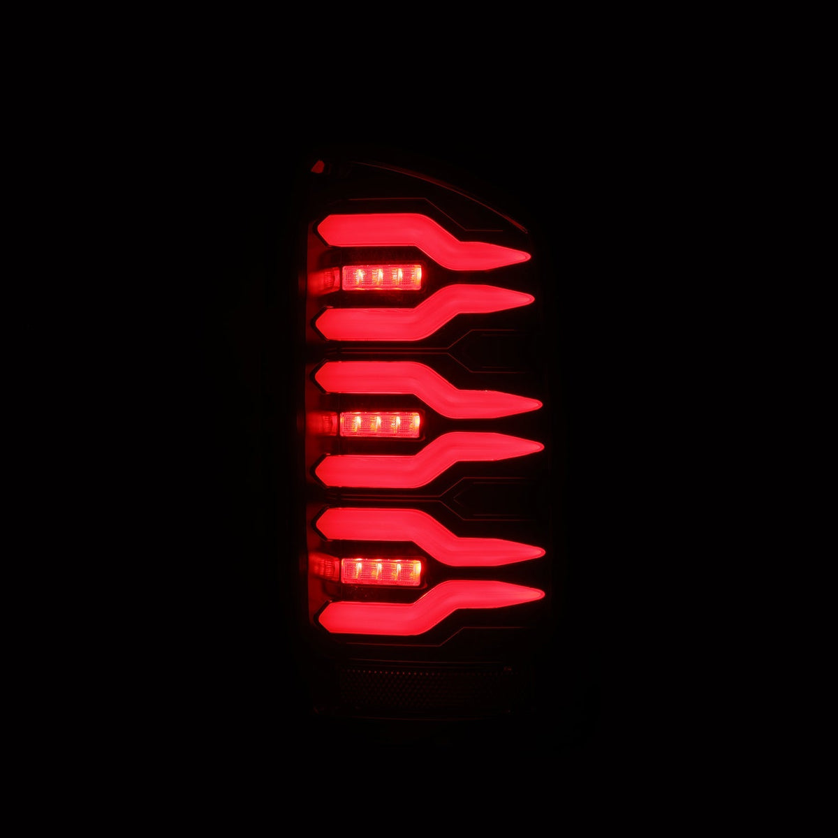 AlphaRex LUXX-Series LED Tail Lights for Ram 1500 / Ram 2500/3500 - Black Red