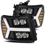 AlphaRex NOVA-Series LED Projector Headlights for Chevrolet Silverado 1500 / Chevrolet Silverado HD 2500/3500 - Black