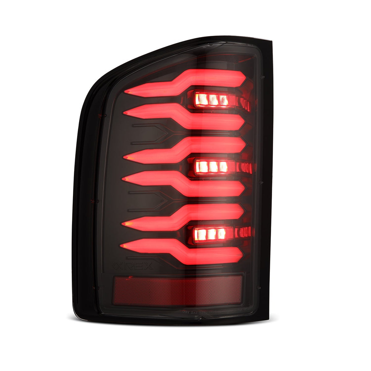 AlphaRex LUXX-Series LED Tail Lights for Chevrolet Silverado 1500 / Chevrolet Silverado HD 2500/3500 - Alpha-Black