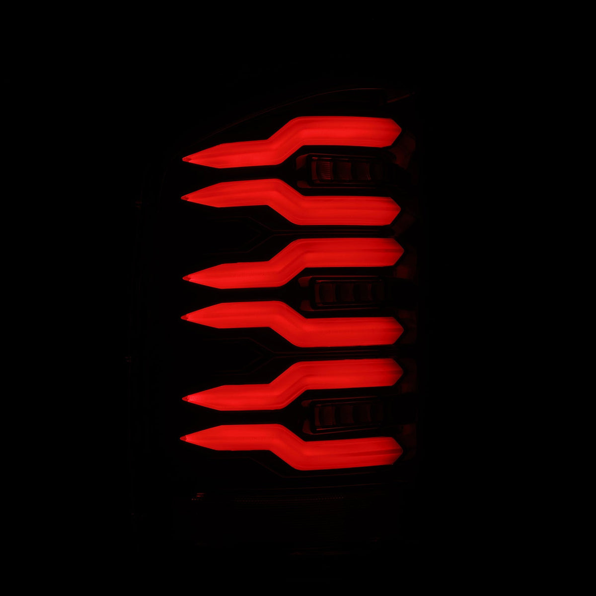 AlphaRex LUXX-Series LED Tail Lights for Chevrolet Silverado 1500 / Chevrolet Silverado HD 2500/3500 - Alpha-Black