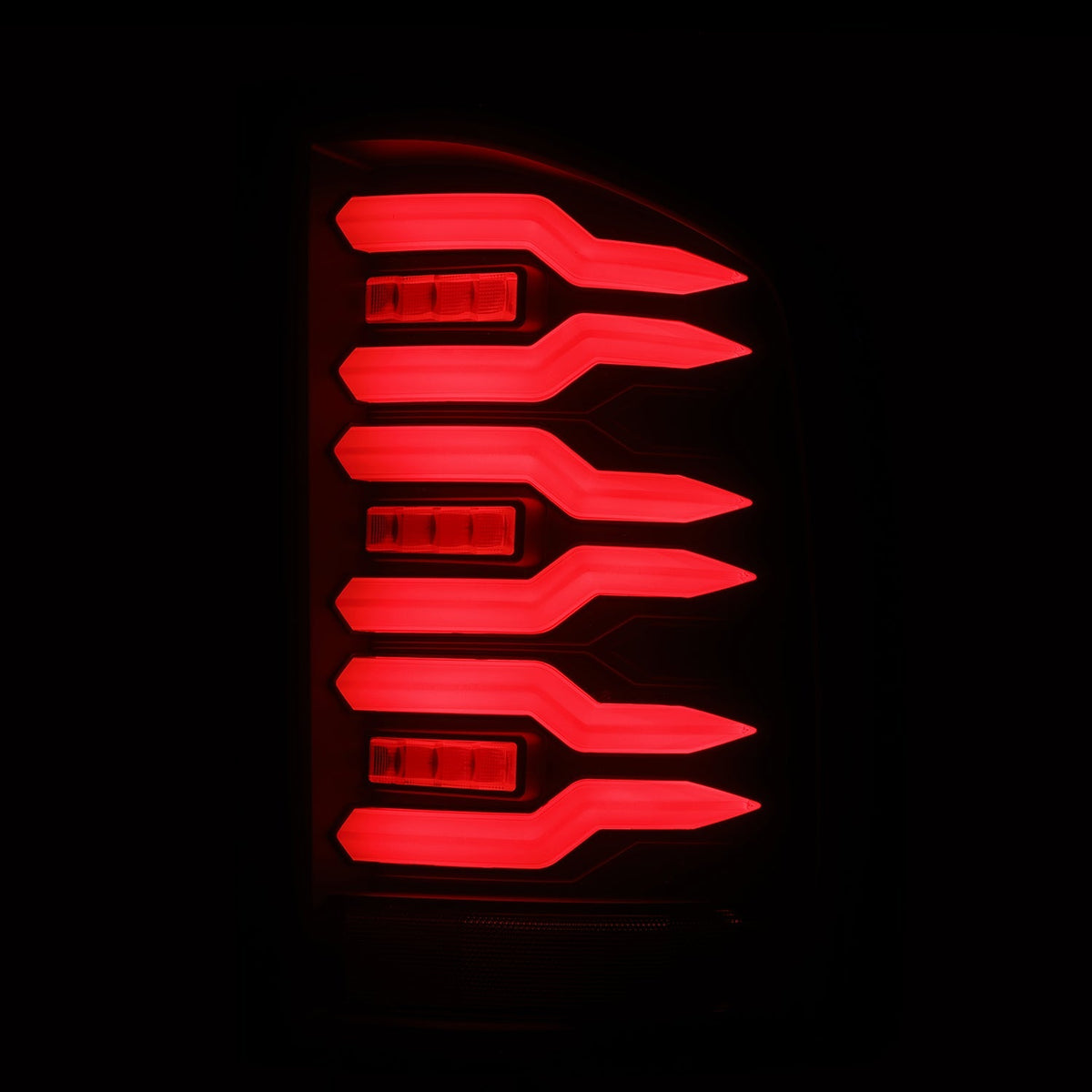 AlphaRex LUXX-Series LED Tail Lights for Chevrolet Silverado 1500 / Chevrolet Silverado HD 2500/3500 - Black Smoke