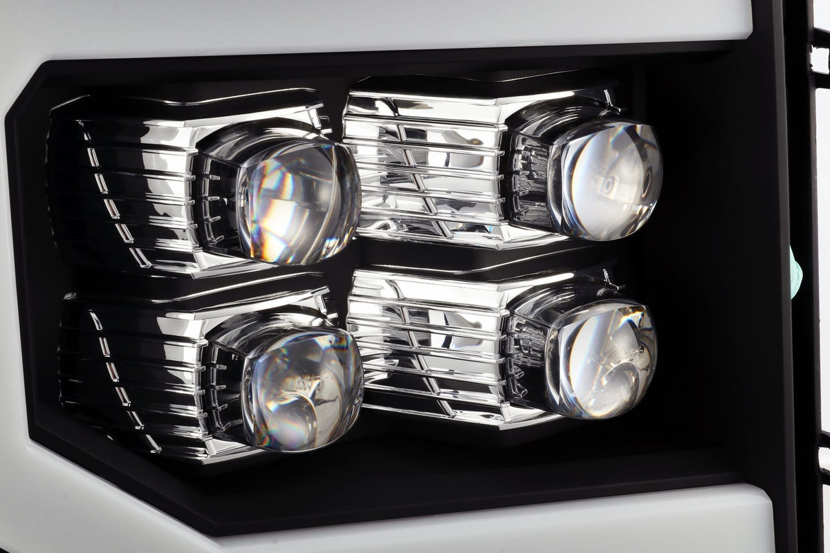 AlphaRex NOVA-Series LED Projector Headlights for GMC Sierra 1500 / GMC Sierra HD 2500/3500 - Black