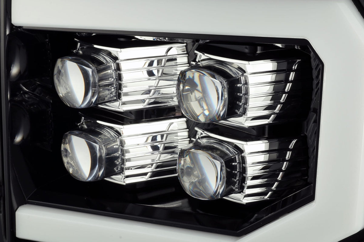AlphaRex NOVA-Series LED Projector Headlights for GMC Sierra 1500 / GMC Sierra HD 2500/3500 - Jet Black