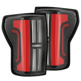 AlphaRex NOVA-Series Prismatic LED Tail Lights for Toyota Tundra - Black Red