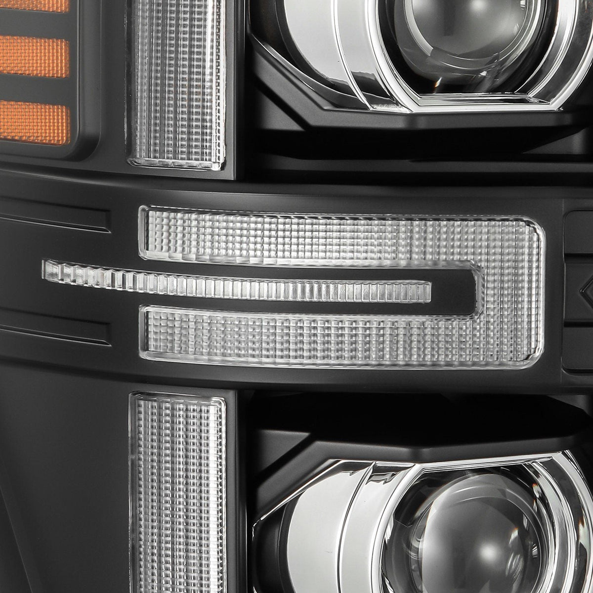 AlphaRex LUXX-Series LED Projector Headlights for Ford Super Duty / Ford Excursion - Black