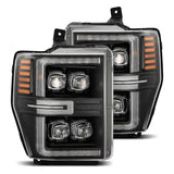 AlphaRex NOVA-Series LED Projector Headlights for Ford Super Duty / Ford Excursion - Black
