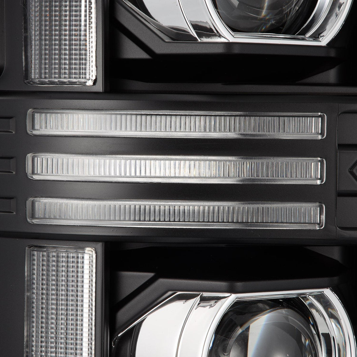AlphaRex PRO-Series Halogen Projector Headlights for Ford Super Duty / Ford Excursion - Black