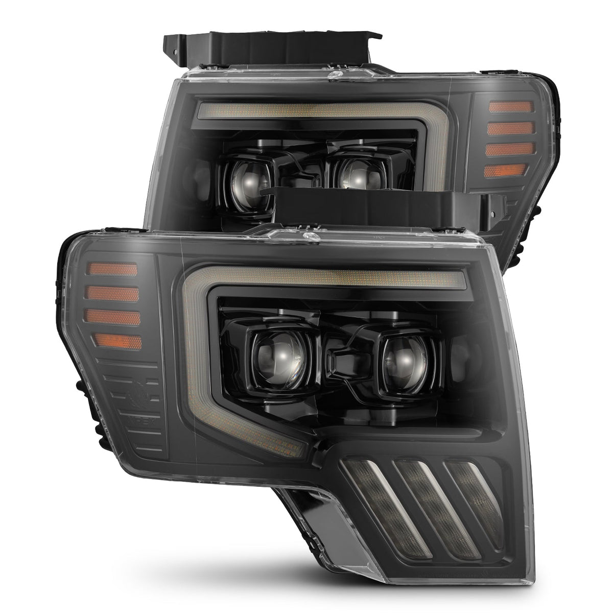 AlphaRex MK II LUXX-Series LED Projector Headlights for Ford F-150 - Alpha-Black