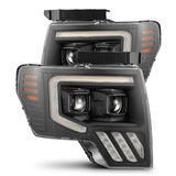 AlphaRex MK II LUXX-Series LED Projector Headlights for Ford F-150 - Black