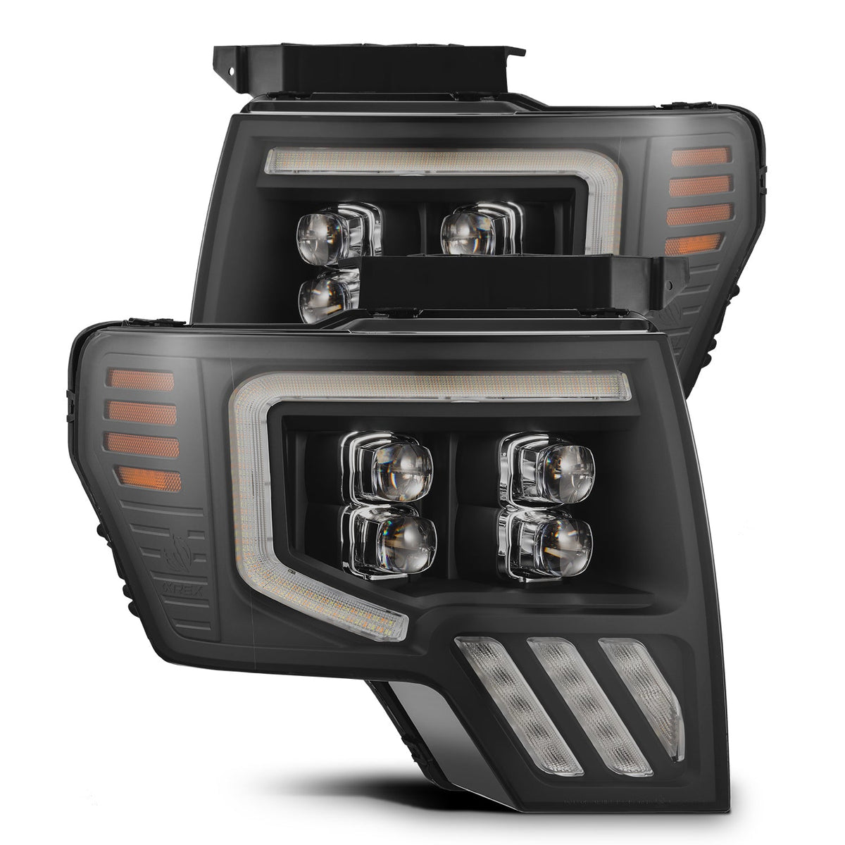 AlphaRex MK II NOVA-Series LED Projector Headlights for Ford F-150 - Black