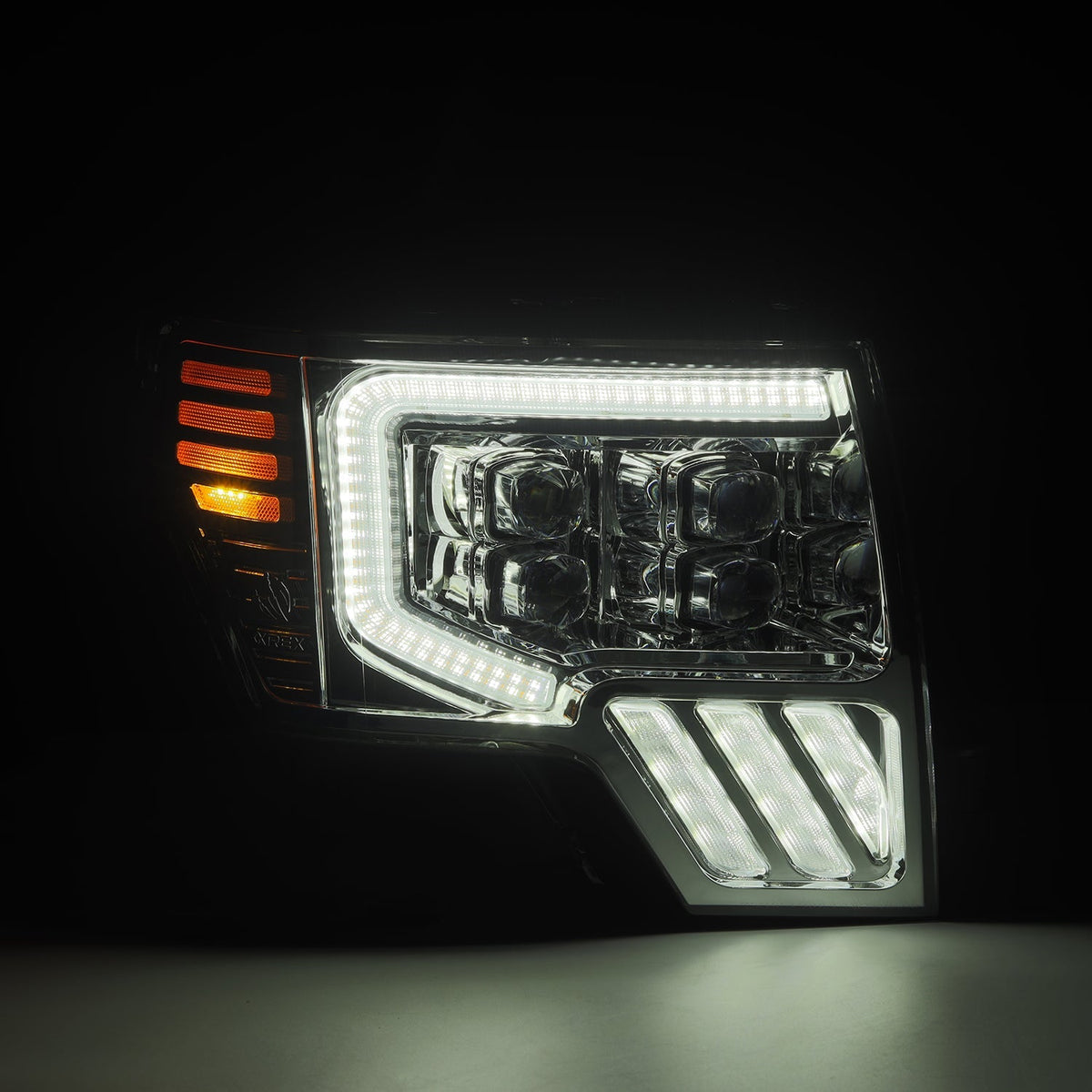 AlphaRex MK II NOVA-Series LED Projector Headlights for Ford F-150 - Chrome