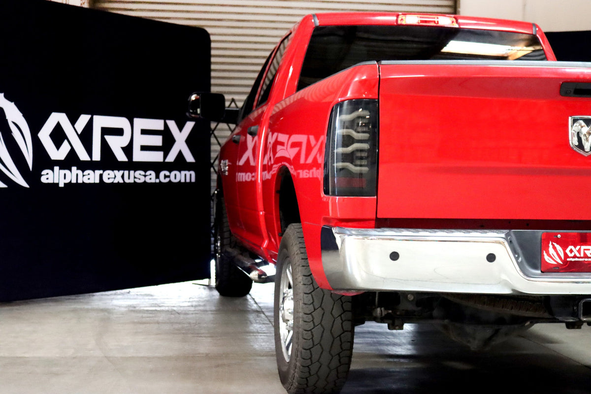 AlphaRex LUXX-Series LED Tail Lights for Ram 1500 / Ram 2500/3500 - Black Smoke