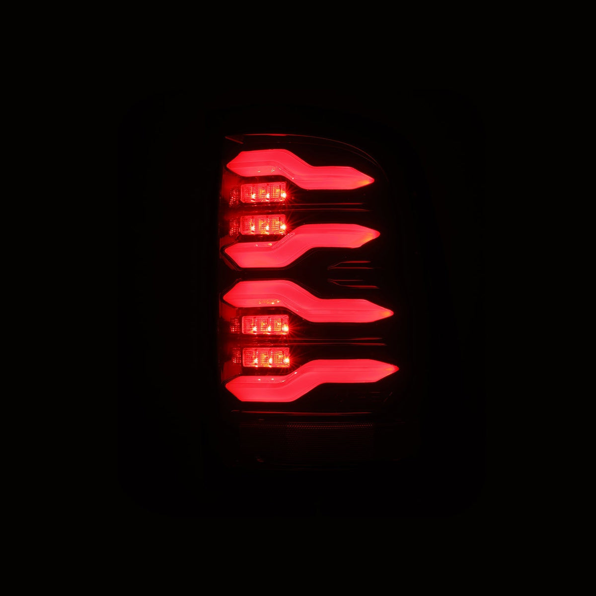 AlphaRex LUXX-Series LED Tail Lights for Ram 1500 / Ram 2500/3500 - Black Red