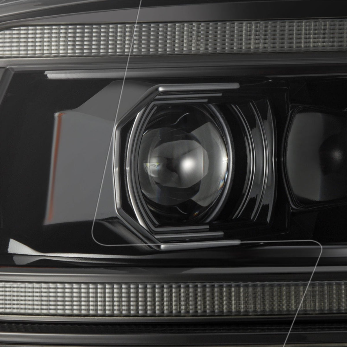 AlphaRex MK II LUXX-Series LED Projector Headlights (5th Gen 2500 Style) for Ram 1500 / Ram 2500/3500 - Alpha-Black