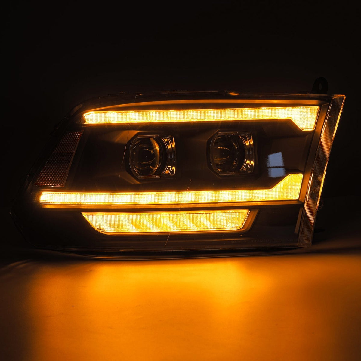 AlphaRex MK II LUXX-Series LED Projector Headlights (5th Gen 2500 Style) for Ram 1500 / Ram 2500/3500 - Black