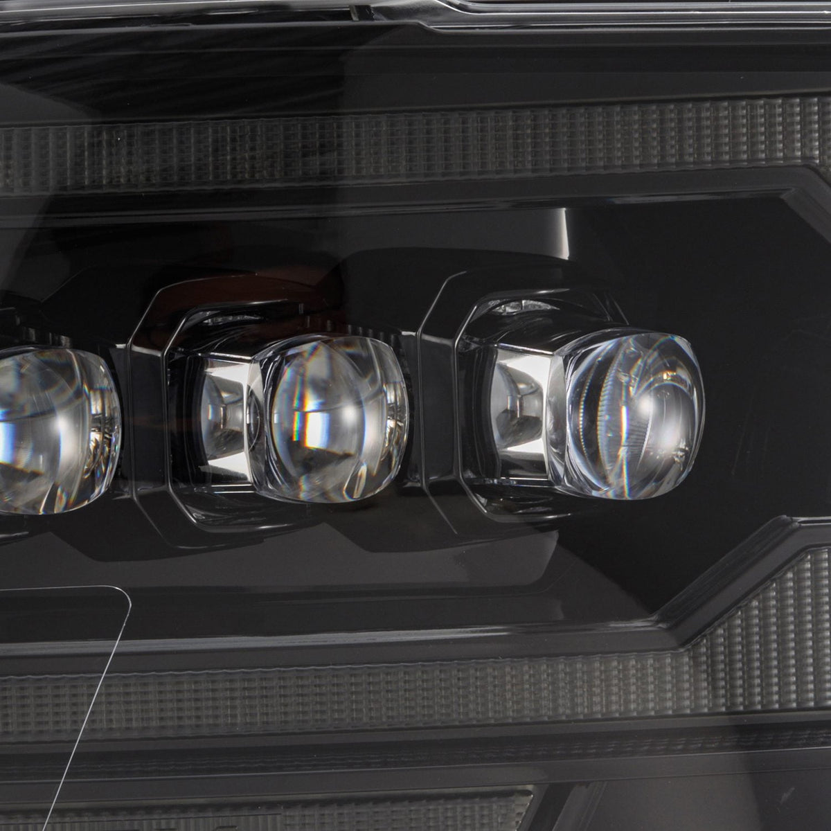 AlphaRex MK II NOVA-Series LED Projector Headlights (5th Gen 2500 Style) for Ram 1500 / Ram 2500/3500 - Alpha-Black