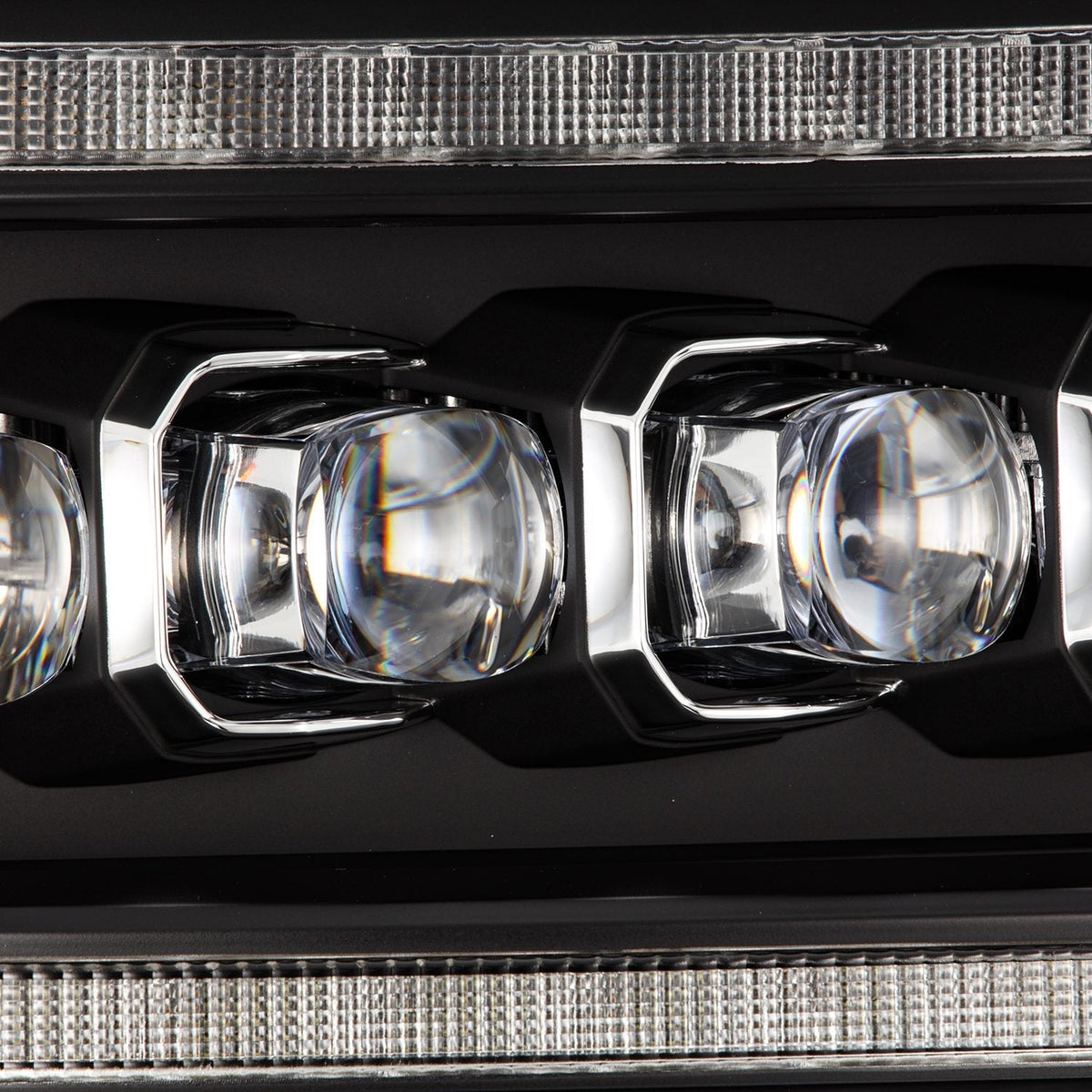 AlphaRex MK II NOVA-Series LED Projector Headlights (5th Gen 2500 Style) for Ram 1500 / Ram 2500/3500 - Black