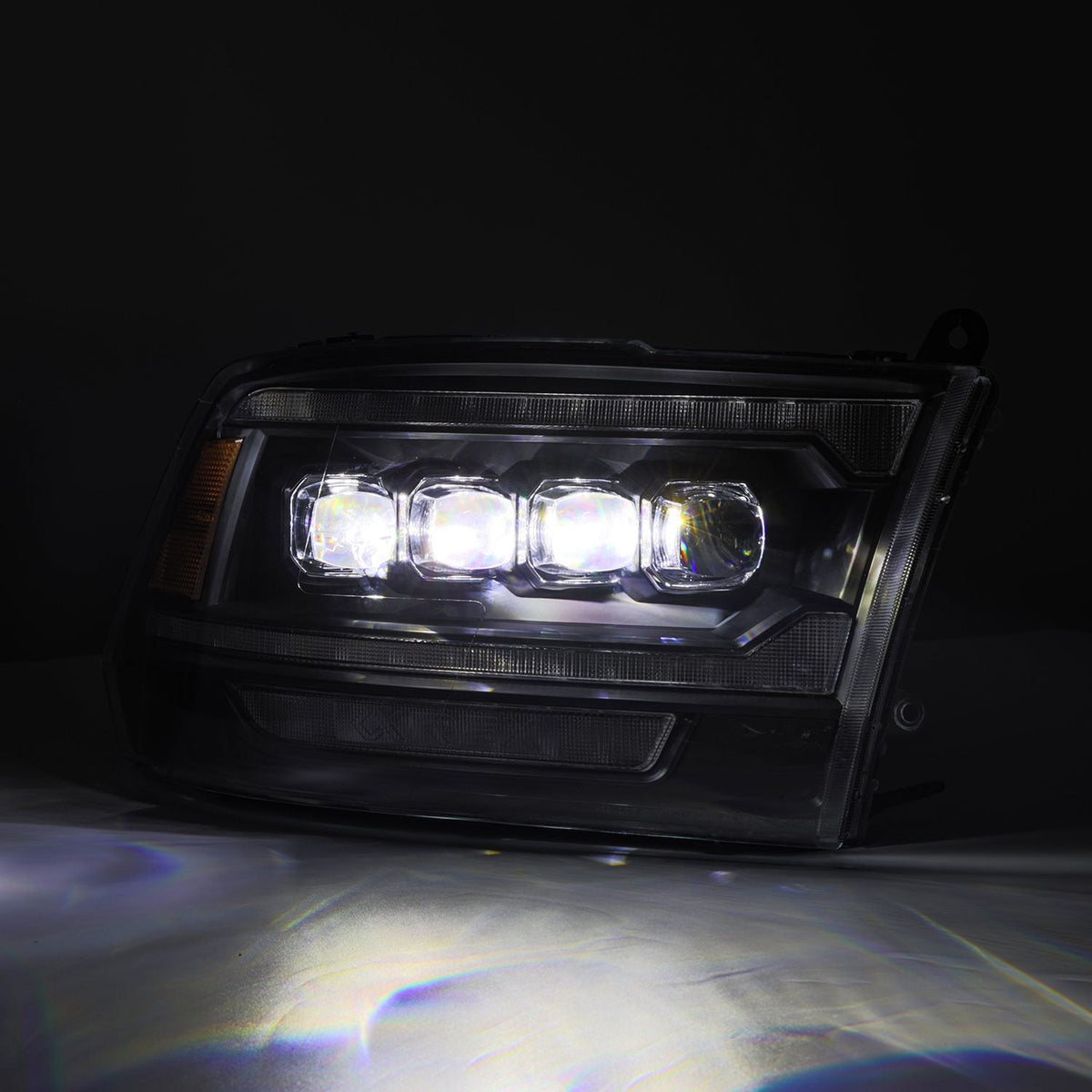 AlphaRex MK II NOVA-Series LED Projector Headlights (5th Gen 2500 Style) for Ram 1500 / Ram 2500/3500 - Black
