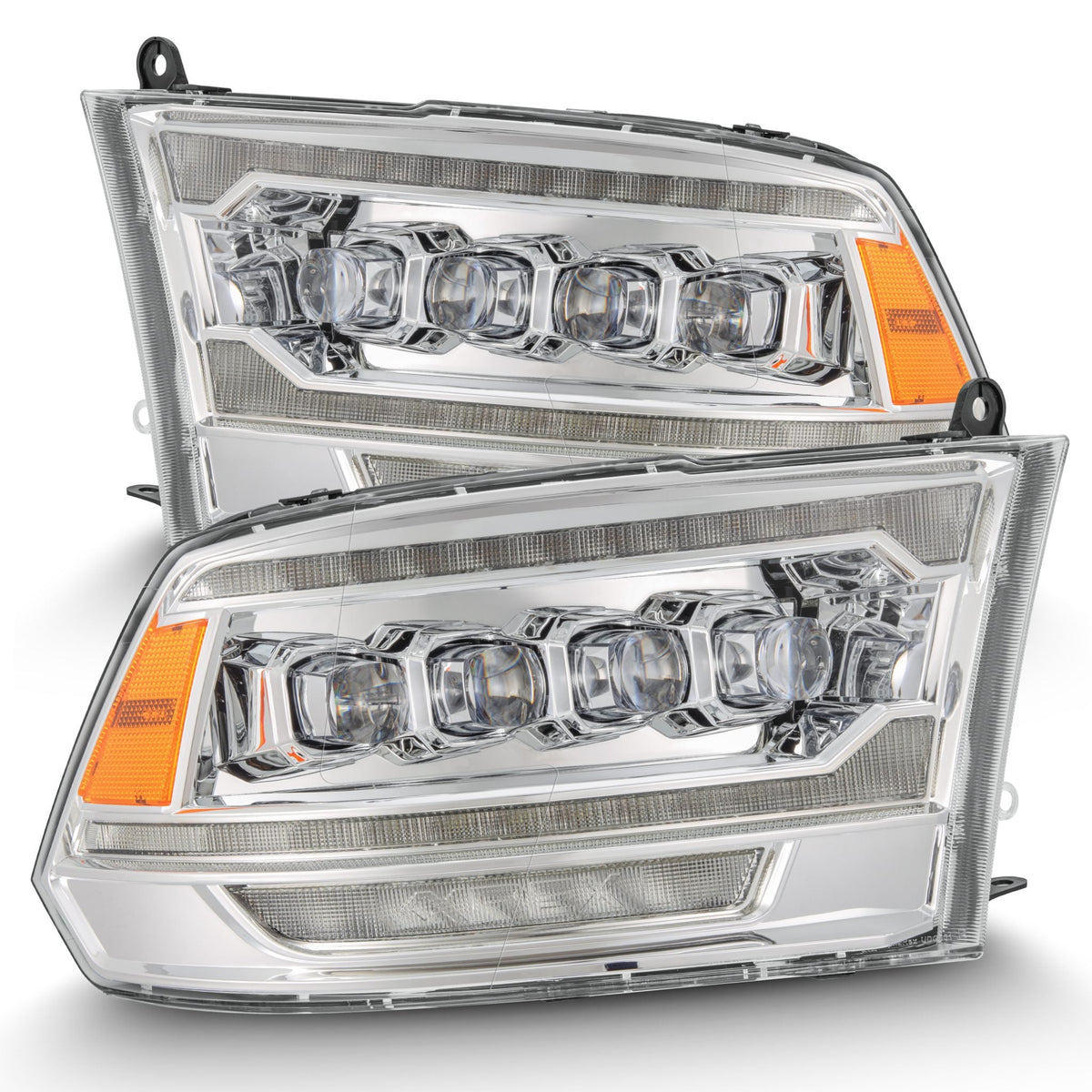 AlphaRex MK II NOVA-Series LED Projector Headlights (5th Gen 2500 Style) for Ram 1500 / Ram 2500/3500 - Chrome