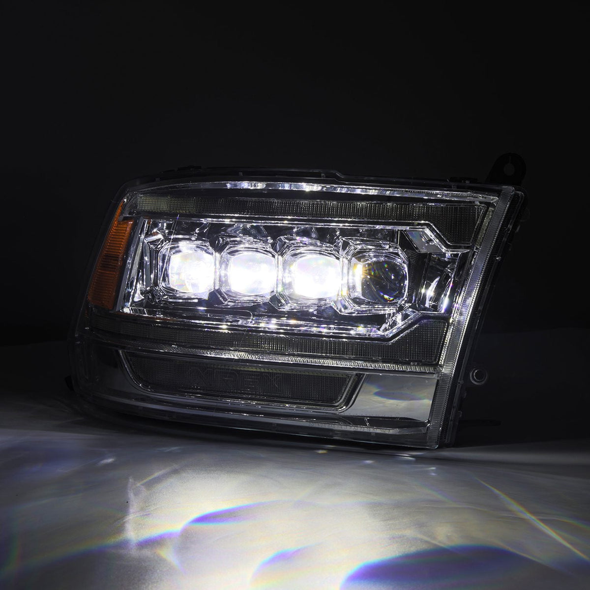 AlphaRex MK II NOVA-Series LED Projector Headlights (5th Gen 2500 Style) for Ram 1500 / Ram 2500/3500 - Chrome