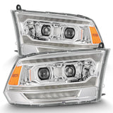 AlphaRex MK II PRO-Series Halogen Projector Headlights (5th Gen 2500 Style) for Ram 1500 / Ram 2500/3500 - Chrome
