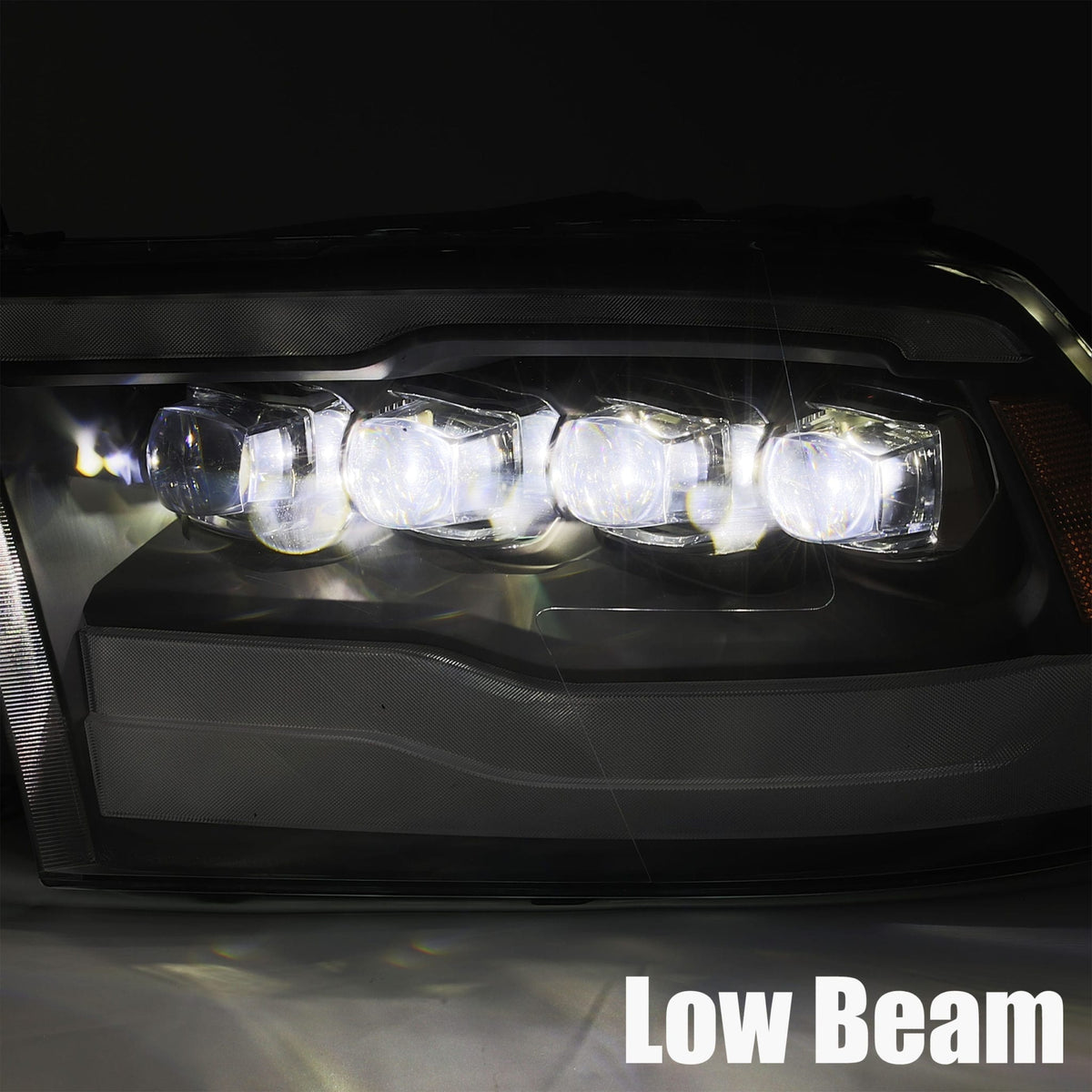 AlphaRex NOVA-Series LED Projector Headlights for Ram 1500 / Ram 2500/3500 - Jet Black