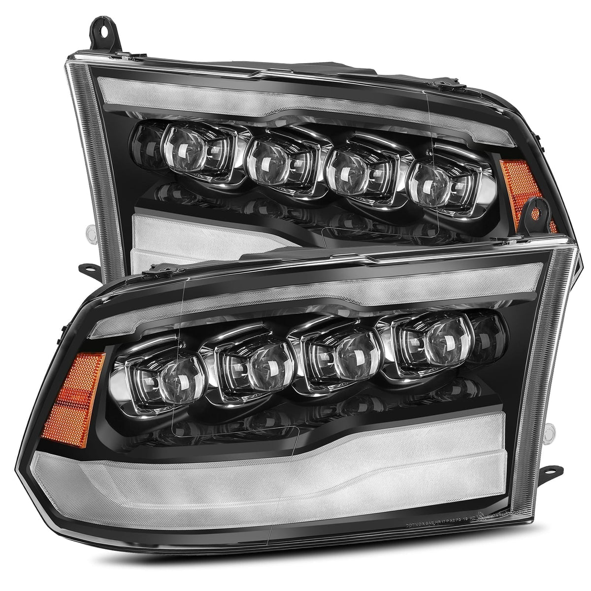 AlphaRex NOVA-Series LED Projector Headlights for Ram 1500 / Ram 2500/3500 - Jet Black