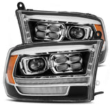 AlphaRex PRO-Series Projector Headlights (5th Gen 2500 Style) for Ram 1500 / Ram 2500/3500 - Black
