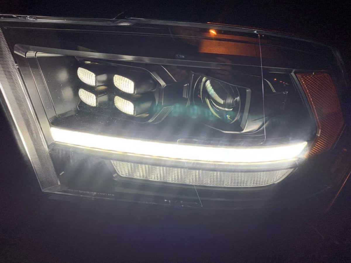 AlphaRex PRO-Series Projector Headlights (5th Gen 2500 Style) for Ram 1500 / Ram 2500/3500 - Black