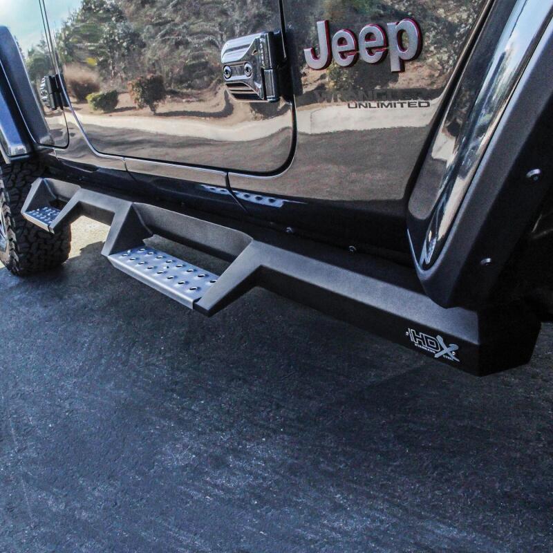 Westin HDX Stainless Drop Nerf Step Bars, 4-Door Unlimited, fits Jeep Wrangler