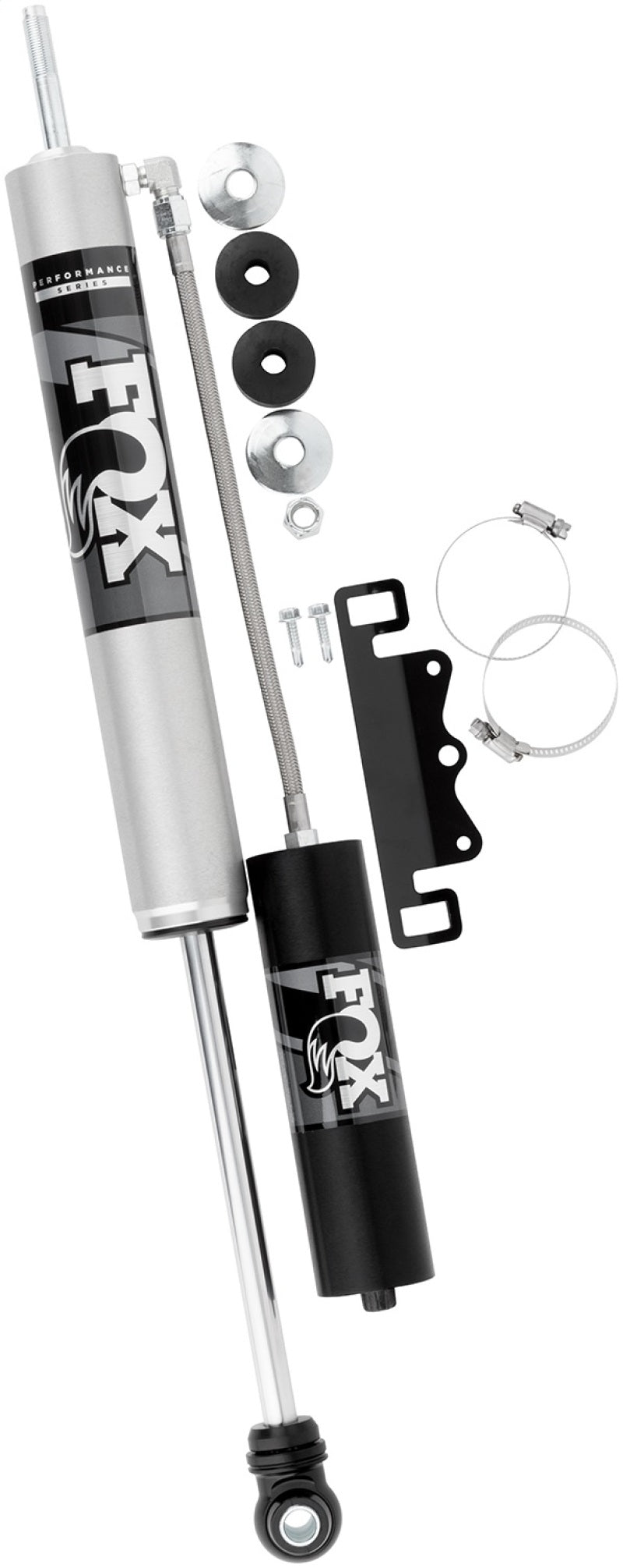 FOX 2.0 Performance Series Smooth Body Remote Reservoir Front Shock (4-5 in. Lift), fits Ford F-250/F-350 Super Duty