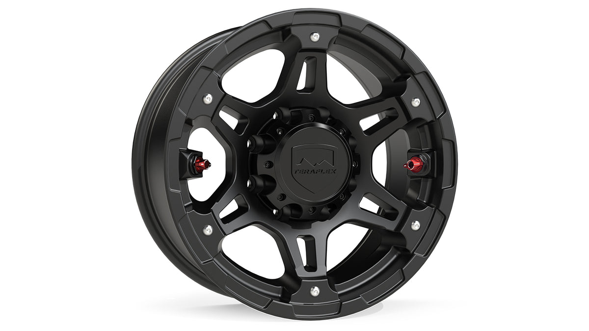 TeraFlex Nomad Split Spoke Off-Road Wheel - 8X6.5" - -12mm - Metallic Black