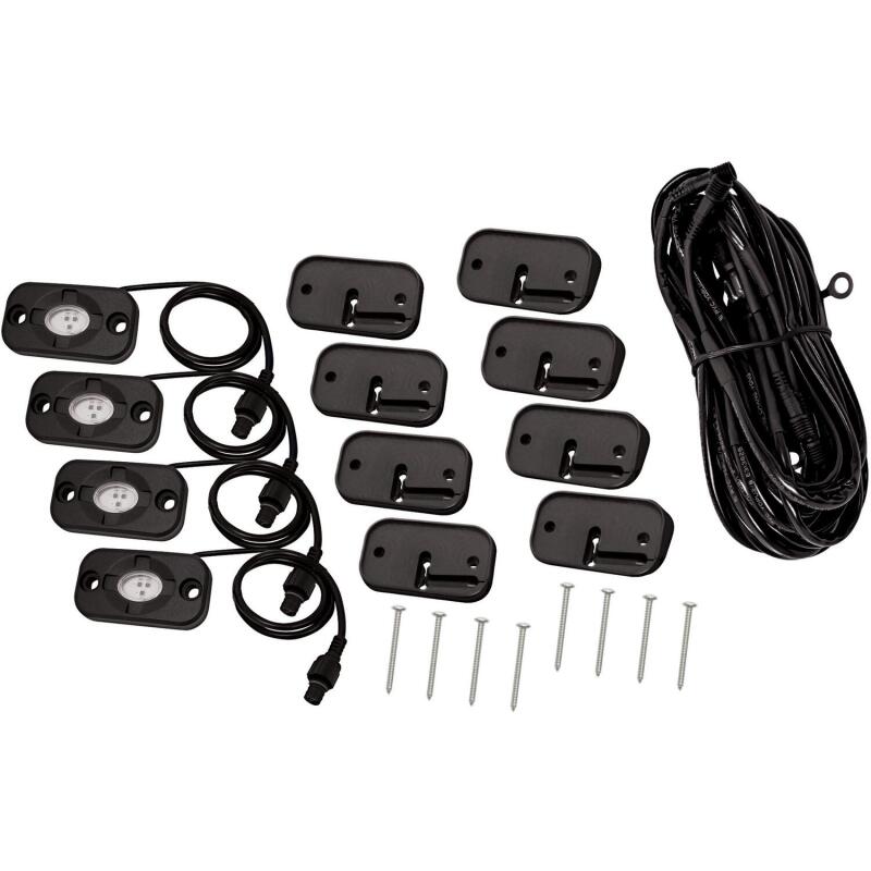 Westin LED Rock Light Kit, 4 Lights, Jeep Wrangler, fits Jeep Wrangler