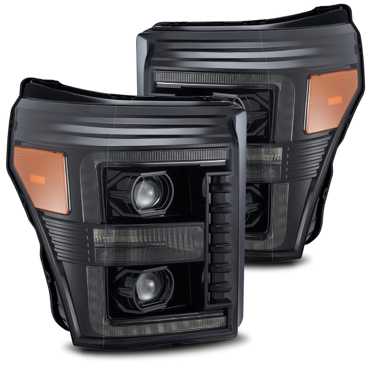 AlphaRex LUXX-Series LED Projector Headlights for Ford Super Duty - Alpha-Black