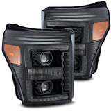 AlphaRex LUXX-Series LED Projector Headlights for Ford Super Duty - Alpha-Black