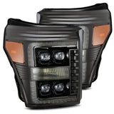 AlphaRex NOVA-Series LED Projector Headlights for Ford Super Duty - Alpha-Black