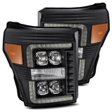 AlphaRex NOVA-Series LED Projector Headlights for Ford Super Duty - Black